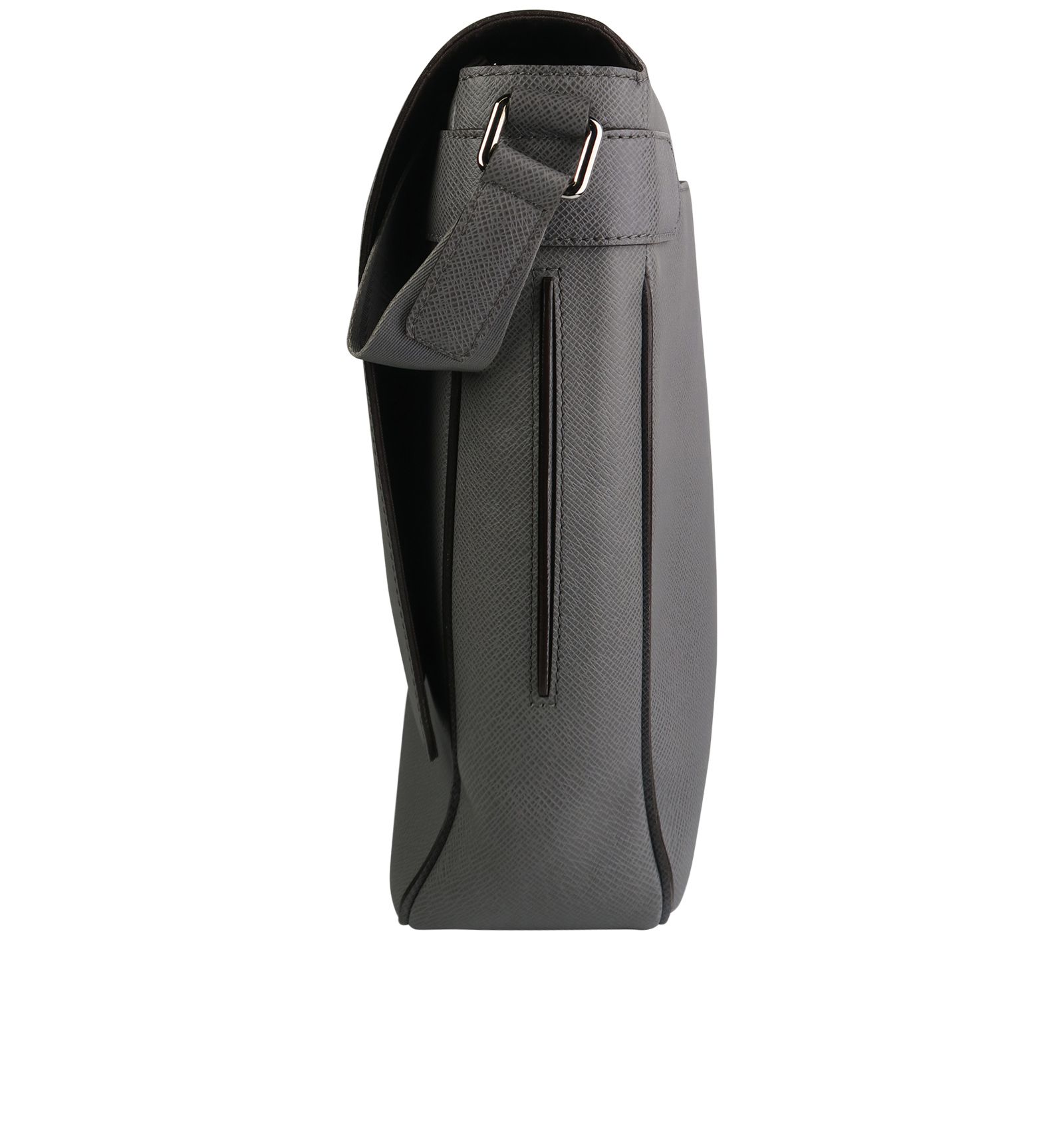 Roman Messenger, &pound;550, Handbags, Grey, Leather, Bottom view